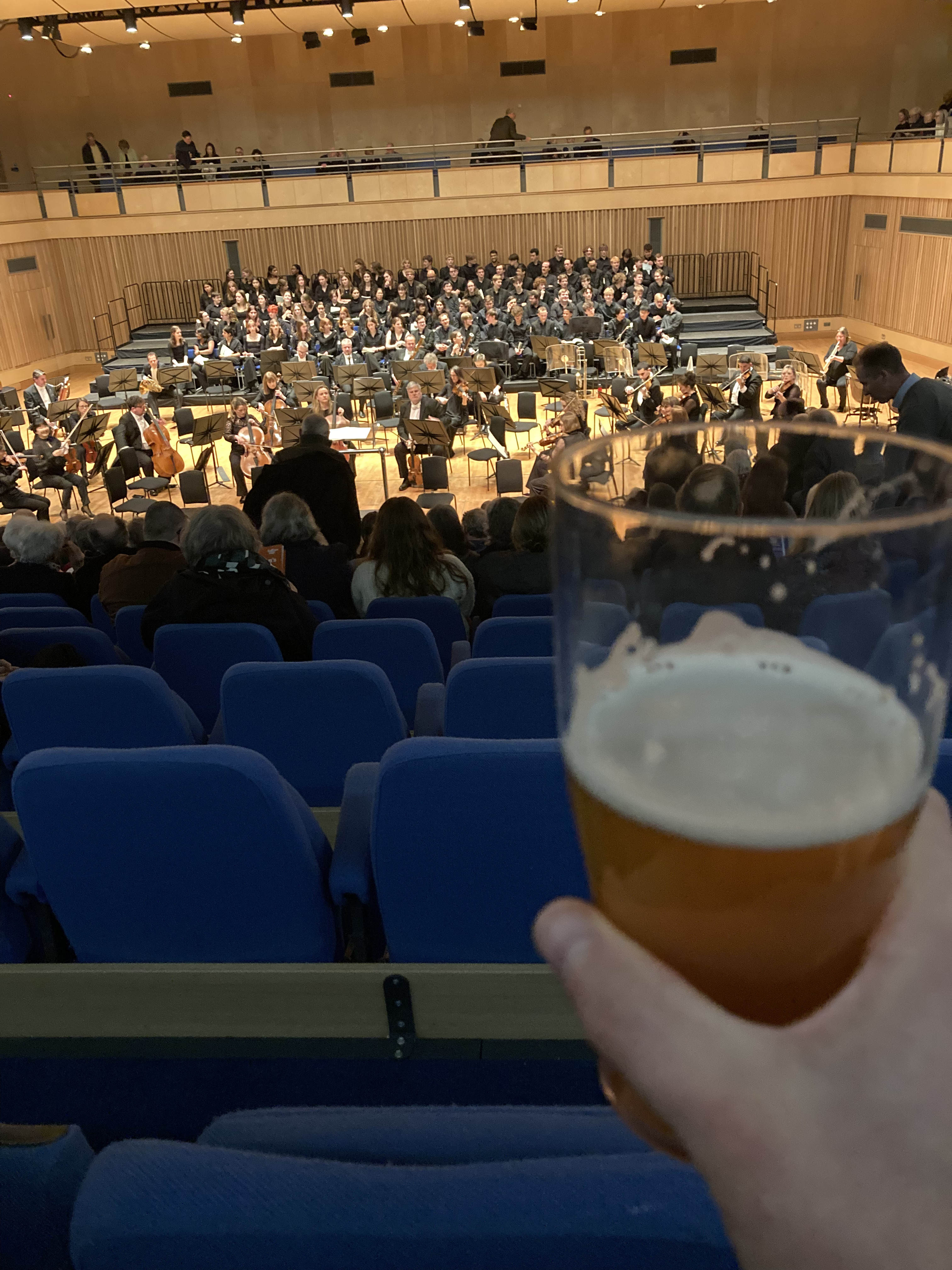 Had a pint before watching the LPO