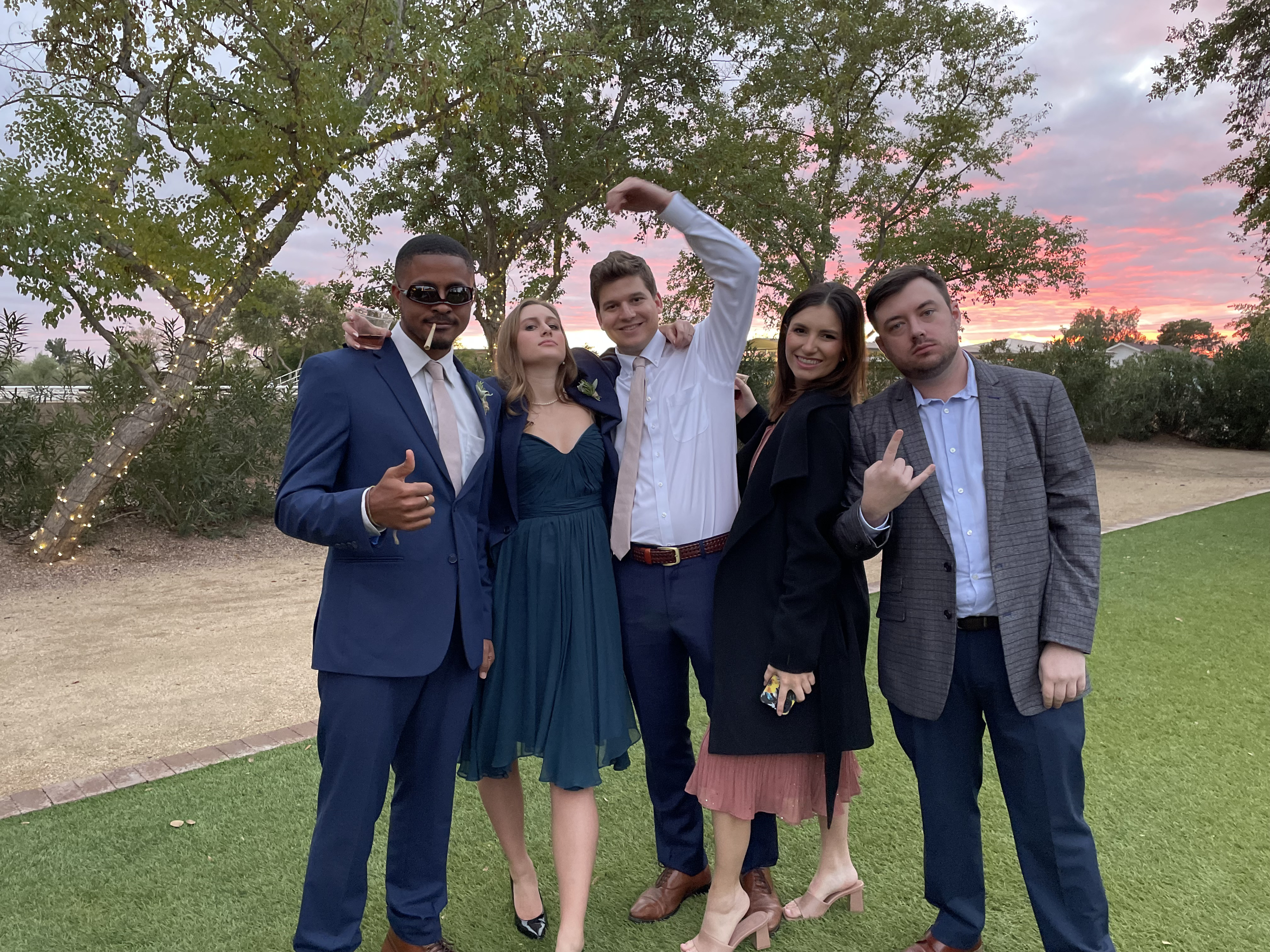 At a friends wedding in Arizona