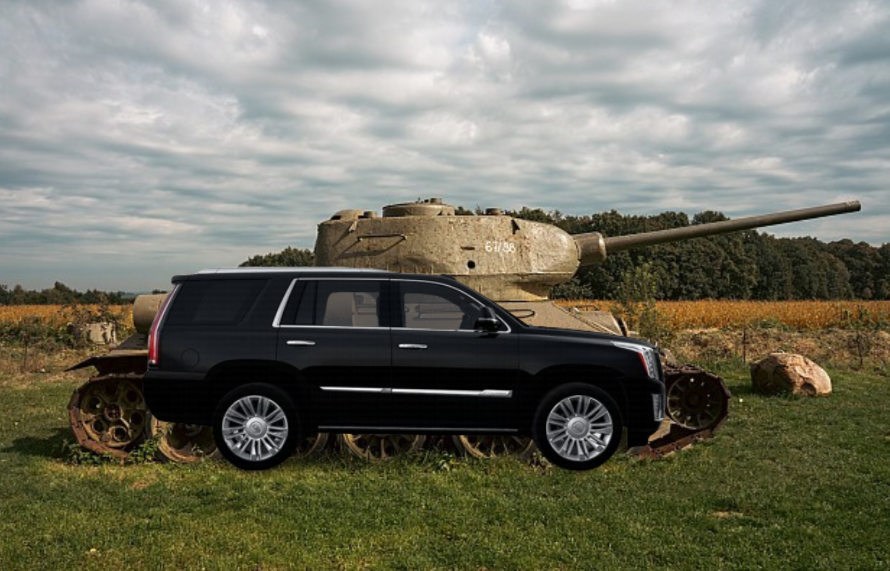 SUV as big as a tank